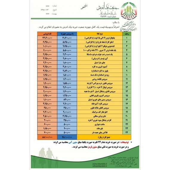 جمعیت خیریه نیک اندیش تامین جهیزیه